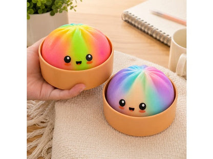 2-Pack Mystery Rainbow Squishy Dumpling Stress Relief Fidget Toys