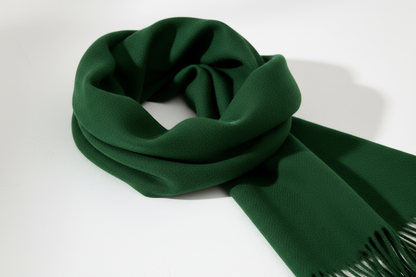 Forest Green Cashmere Texture Detail