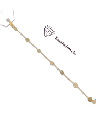 Handmade Stone Bracelets with Stainless Steel Gold overlay Chain - PremiumBrandGoods