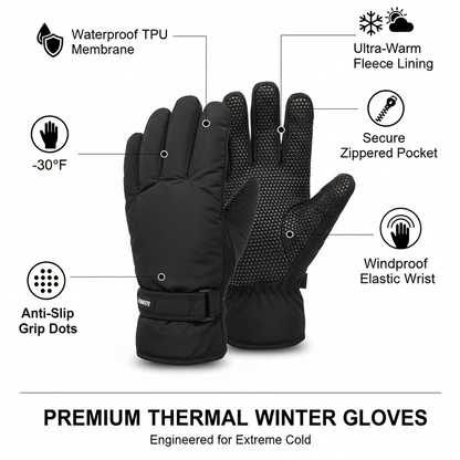Thermal Gloves Features Infographic