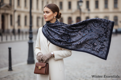 Large Paisley Pashmina Shawl Premium Soft Wrap Scarf 28"x78" Winter Essentials