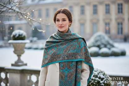 Large Paisley Pashmina Shawl Premium Soft Wrap Scarf 28"x78" Winter Essentials