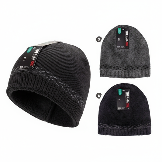 Men's Winter Beanie 2-Pack - Fleece Lined Thermal Hat - PremiumBrandGoods