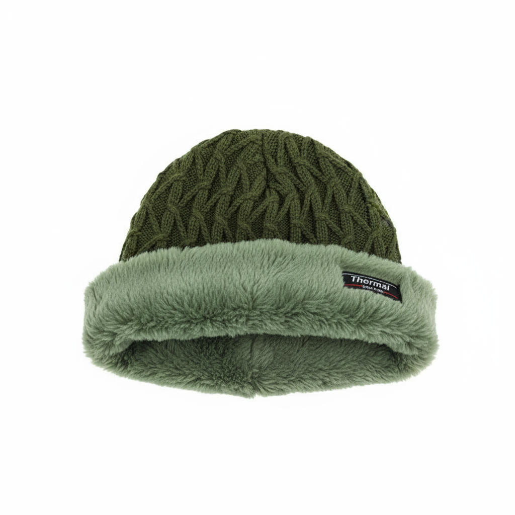 Thermal Fur-Lined Beanie Hats - 3 Pack Assorted Colors - PremiumBrandGoods