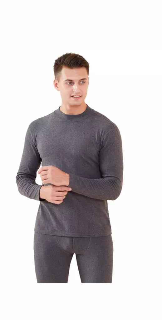 Men's 2-Piece Cotton Thermal Set with Shirt & Pants