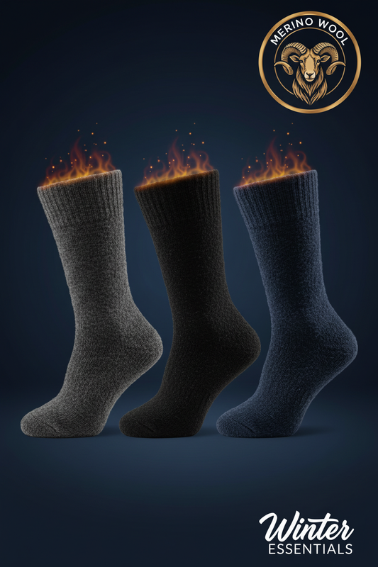 Navy - 3 Pairs with Fire