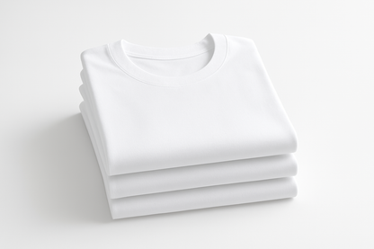 Product stack on white background