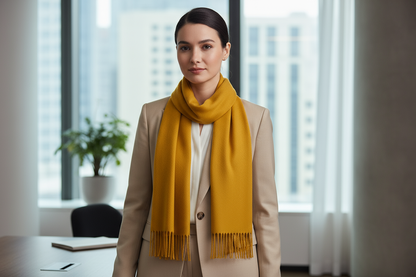 Professional Yellow Scarf Lifestyle