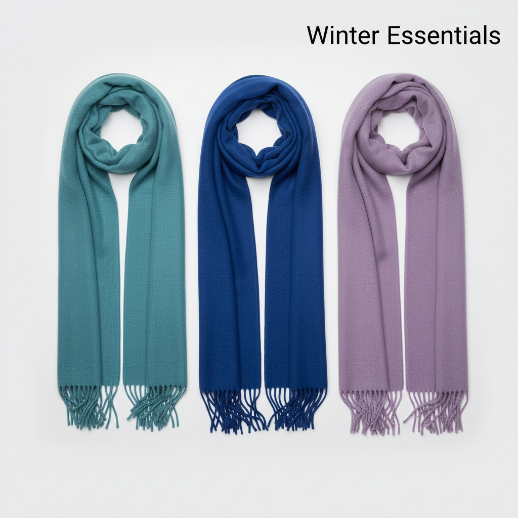 Royal Blue-Teal-Lavender Scarf Pack