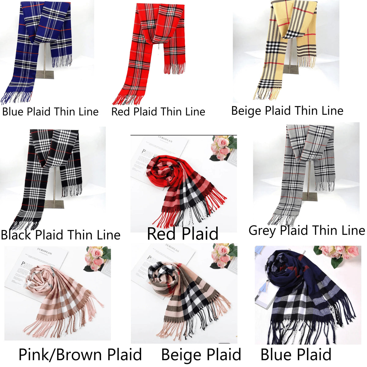 Super Soft Long Cashmere Wool Scarfs - PremiumBrandGoods