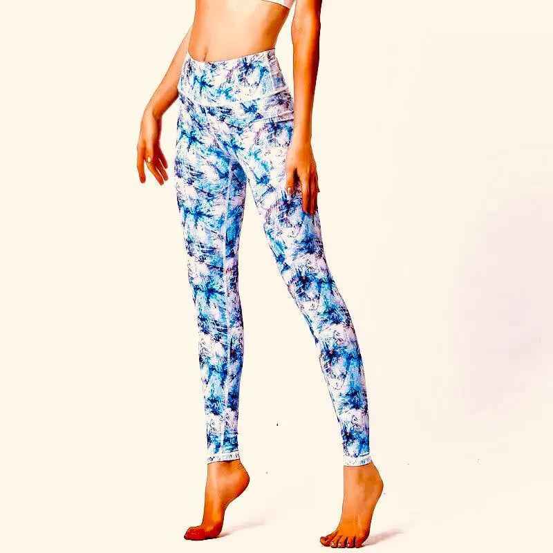 Women's Blue Tie Dye Pajama/Lounge 2 pc Set (Multiple Sizes)